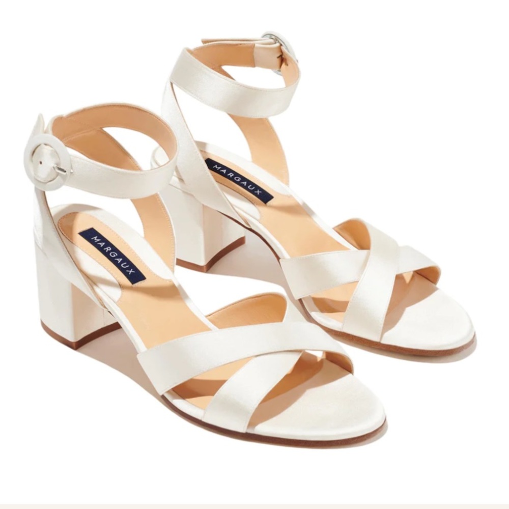 ISO Margaux City Sandal Ivory Satin